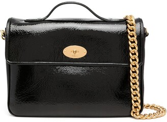 【MULBERRY】SHOULDER BAG Mulberry Leather Fold-Over Shoulder Bag - Blue Shoulder Bags